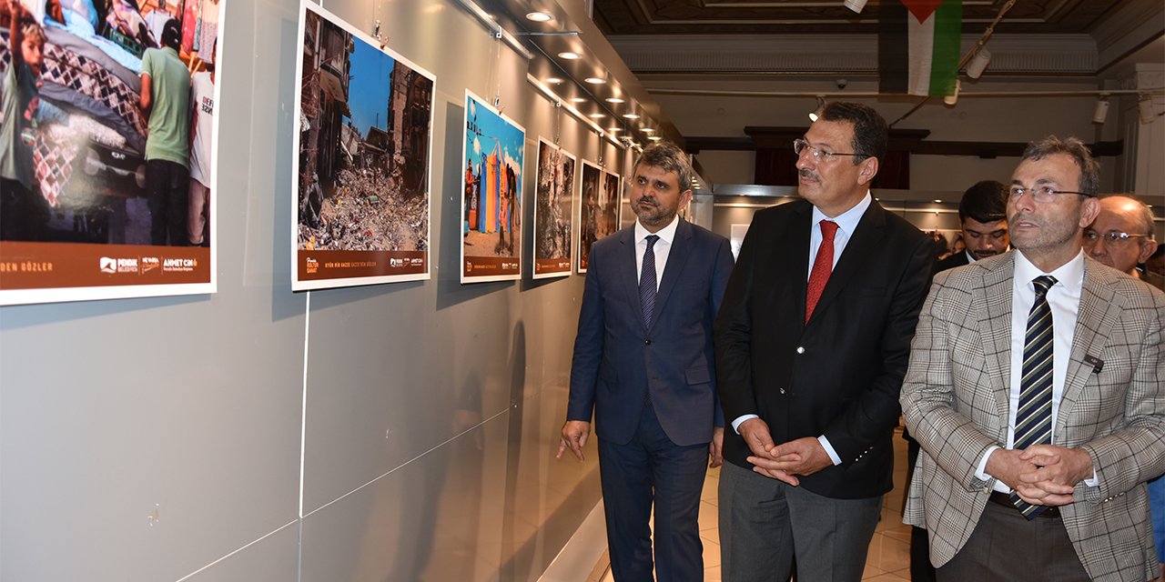 Pendik'te Gazze’den Gözler” Sergisi Başladı